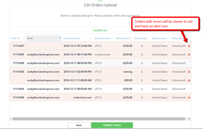 Manual Order Upload With CSV