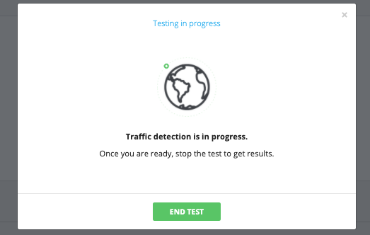 wicked reports traffic detection in progress