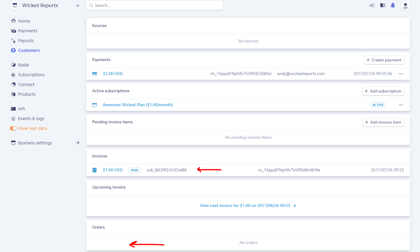 How to integrate Stripe with Wicked Reports