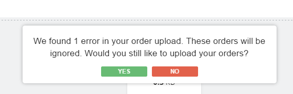 Manual Order Upload With CSV