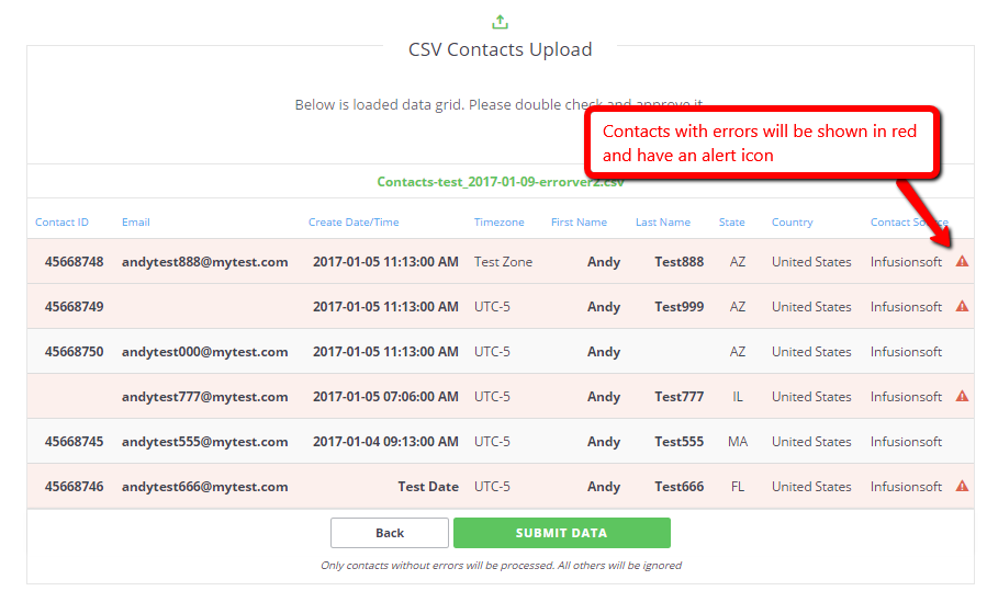 wicked reports manual contact upload with csv