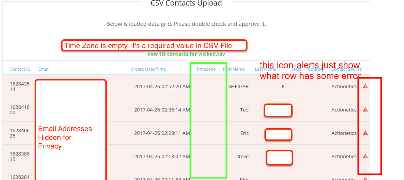 wicked reports manual contact upload with csv