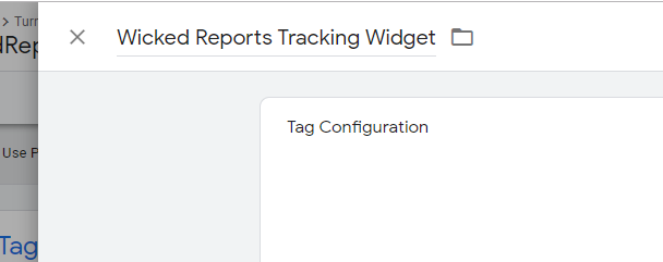 google tag manager in wicked reports