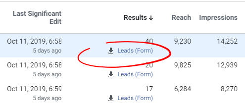 manual import facebook lead attribution